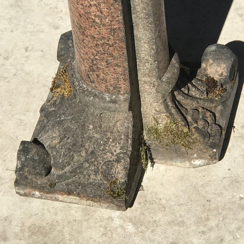 Victorian Marble & Sandstone Birdbath - Detail View - 5