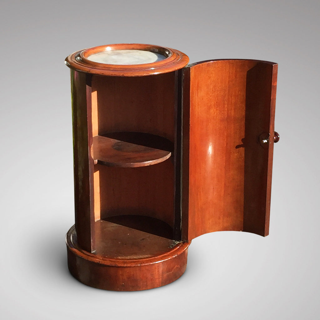 Victorian Mahogany Cylindrical Pot Cupboard- Inside View of Cupboard-3