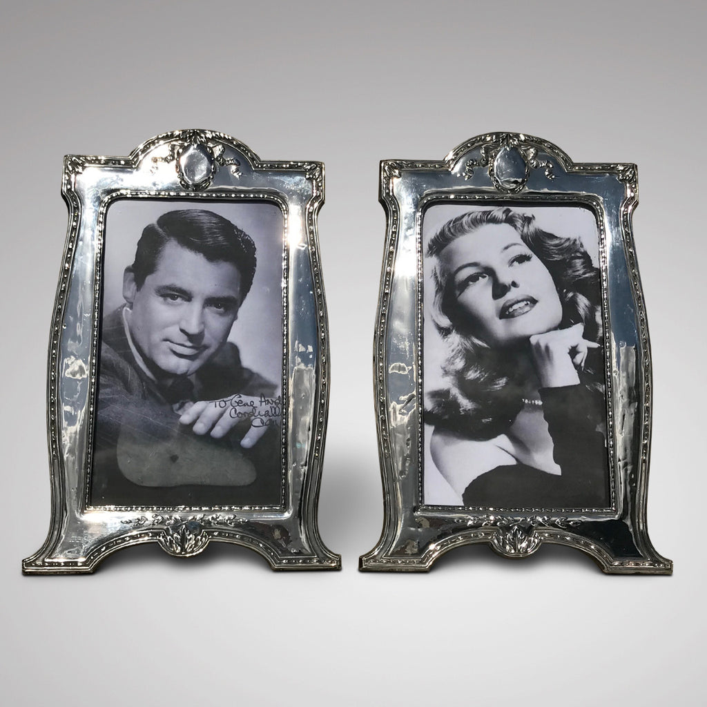 Large Pair of George V Silver Photograph Frames - Main Frame View - 1