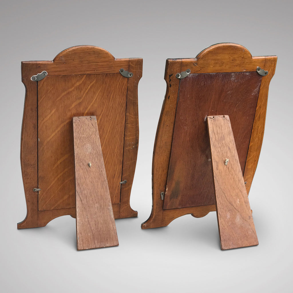 Large Pair of George V Silver Photograph Frames - Back Frame View - 12