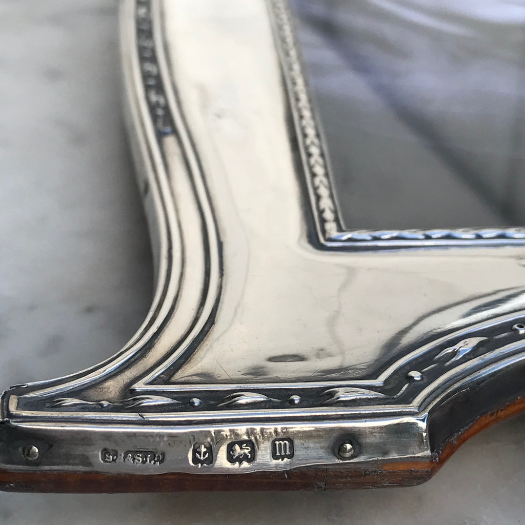 Large Pair of George V Silver Photograph Frames - Hallmark Detail View - 8