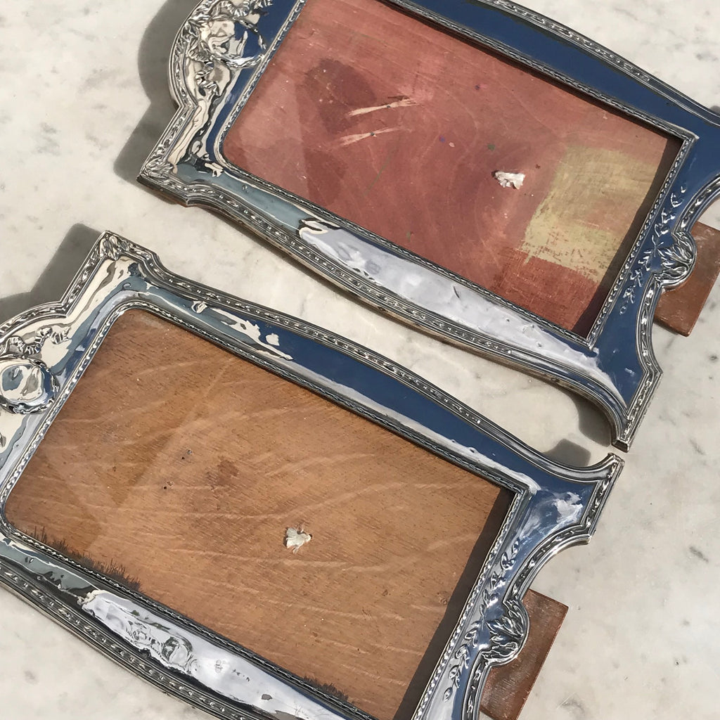 Large Pair of George V Silver Photograph Frames - View of Front - 11