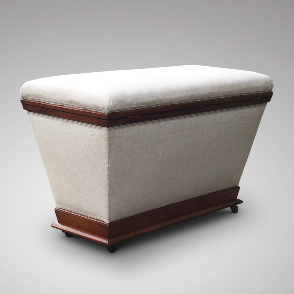 Victorian Mahogany Ottoman of Inverted Form - Hobson May Collection - 3