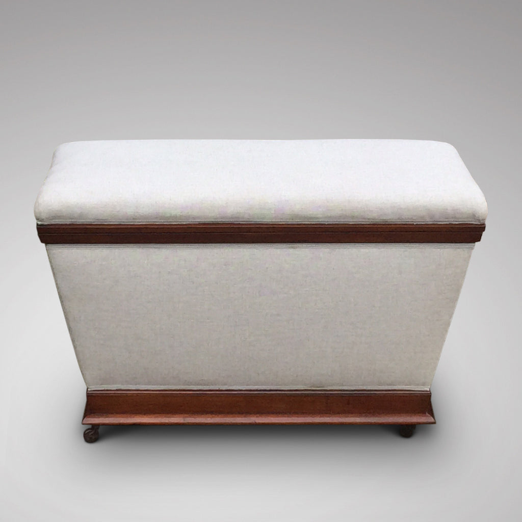 Victorian Mahogany Ottoman of Inverted Form - Hobson May Collection - 2