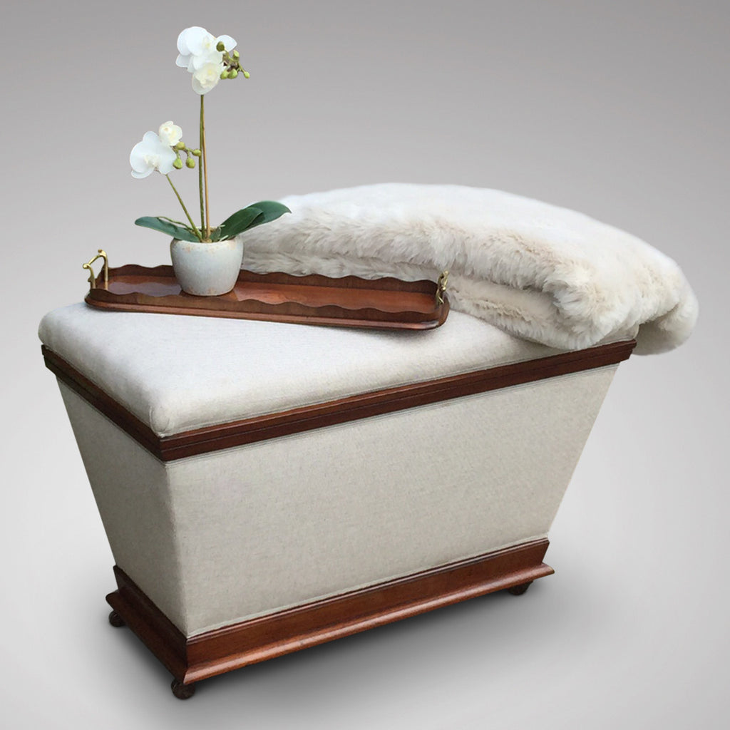 Victorian Mahogany Ottoman of Inverted Form - Hobson May Collection - 1