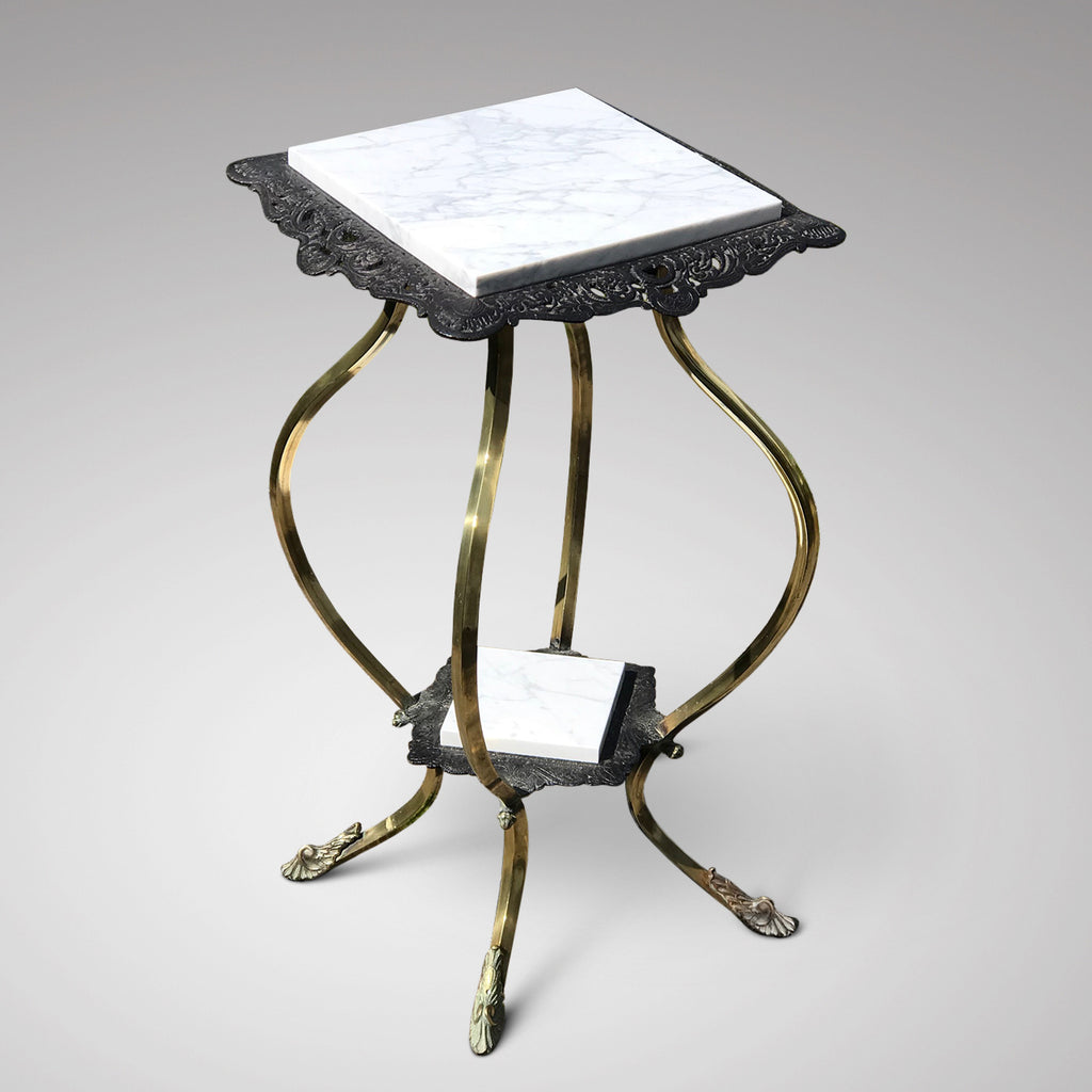19th Century Cast Iron & Brass Jardiniere Stand - Main View - 1