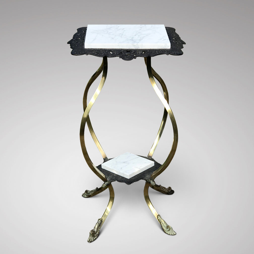 19th Century Cast Iron & Brass Jardiniere Stand - Main View - 3