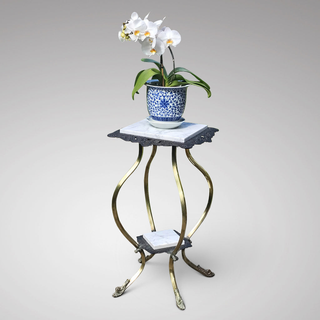 19th Century Cast Iron & Brass Jardiniere Stand - Main View - 2
