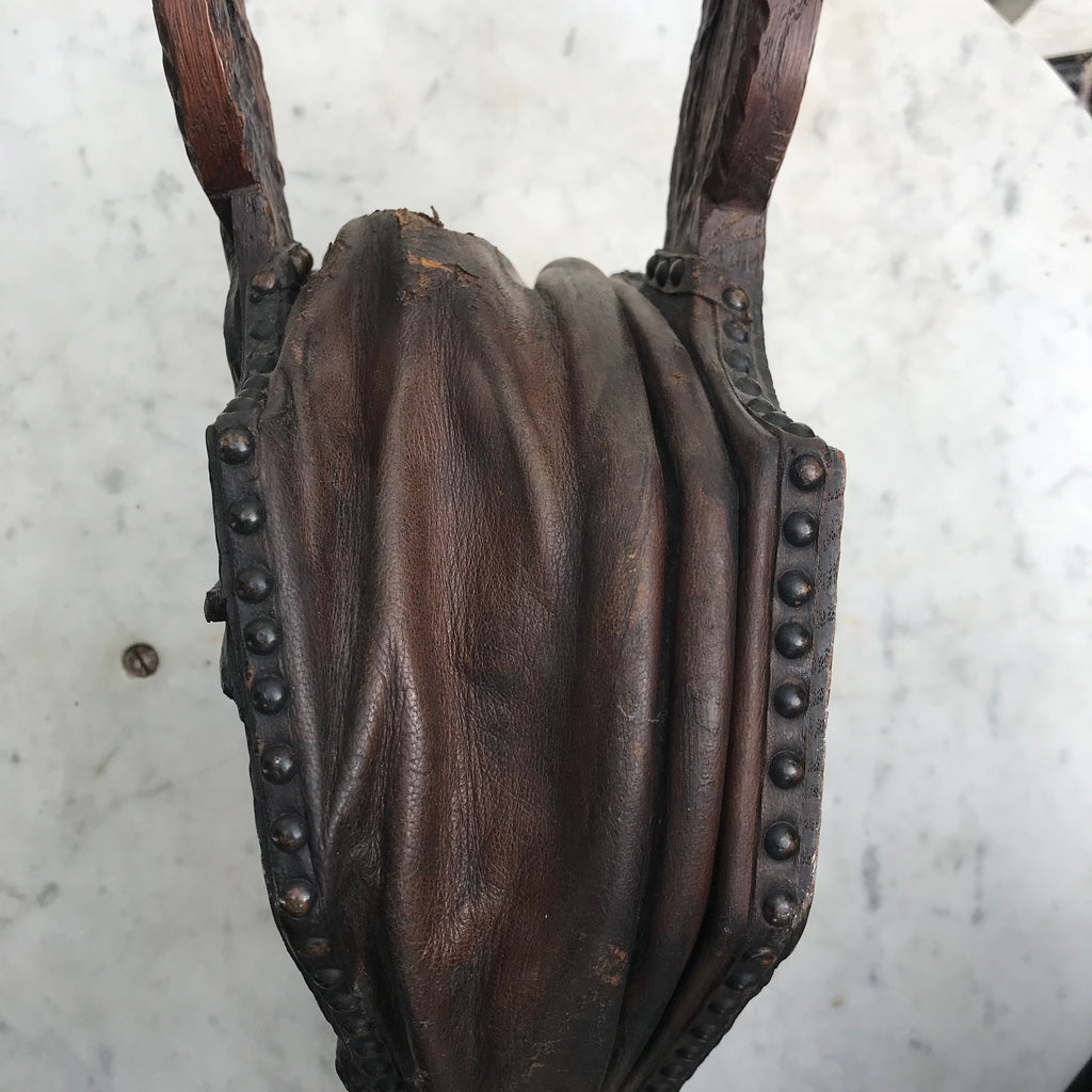 19th Century Carved Oak Bellows - Detail View - 5