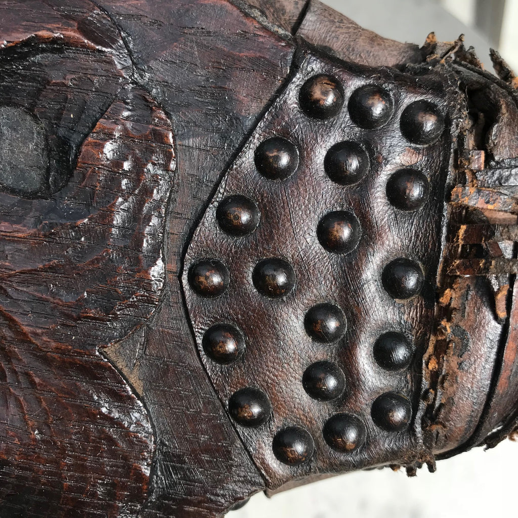 19th Century Carved Oak Bellows - Detail View - 4