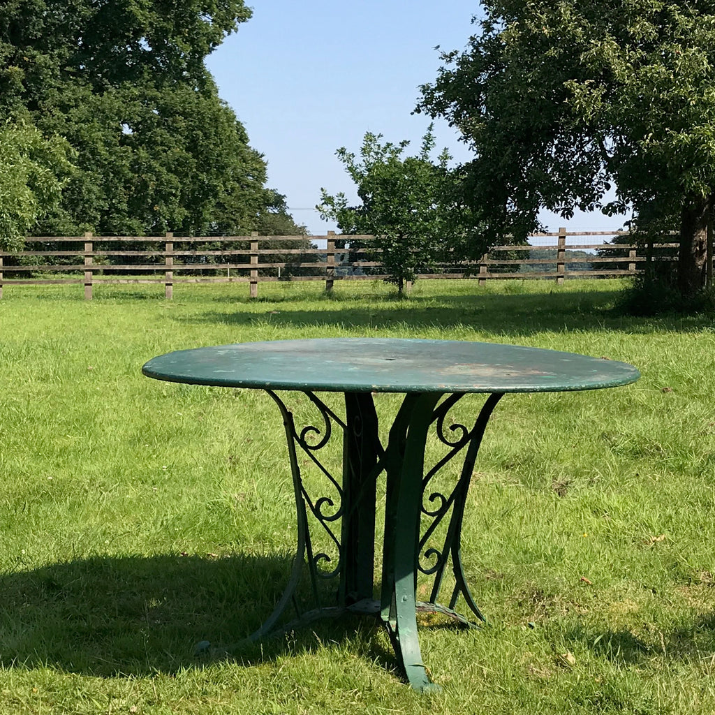 Antique Painted Wrought Iron Table - Main View - 1