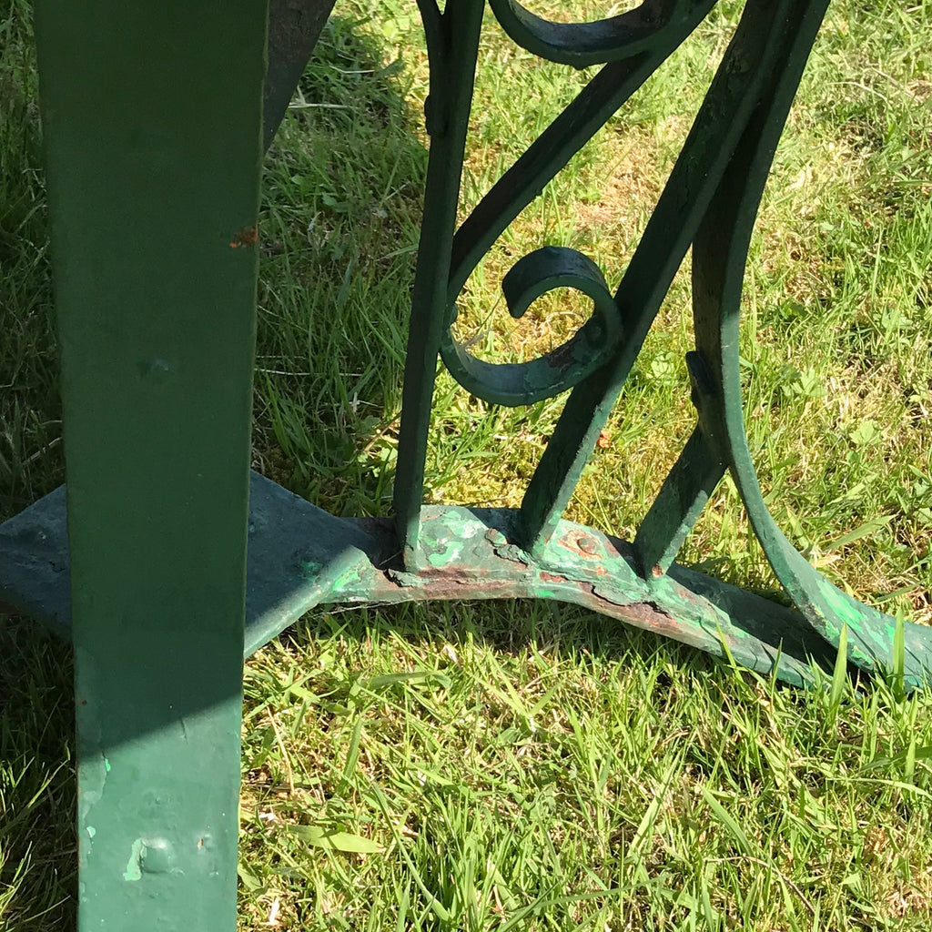 Antique Painted Wrought Iron Table - Detail View - 6