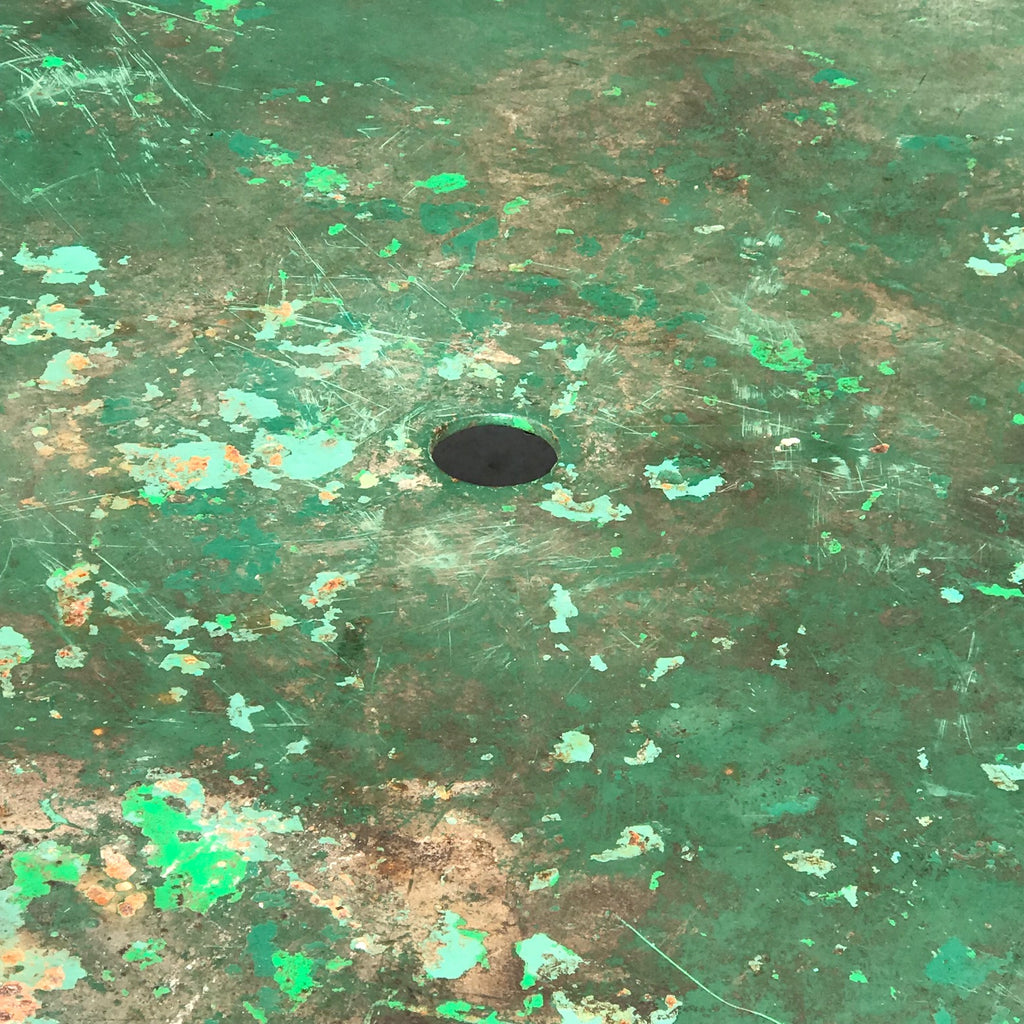 Antique Painted Wrought Iron Table - Detail View - 9