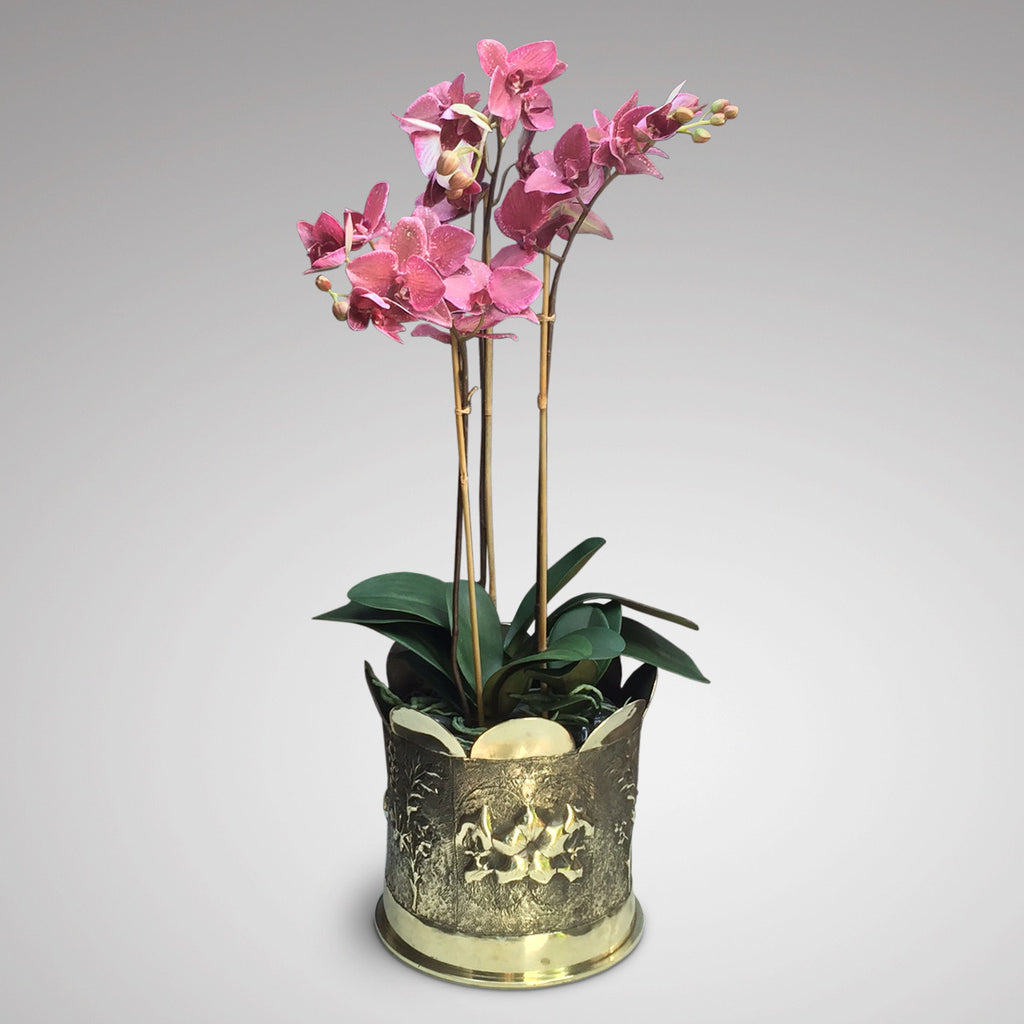 Early 20th Century Trench Art Jardiniere - Front View - 1