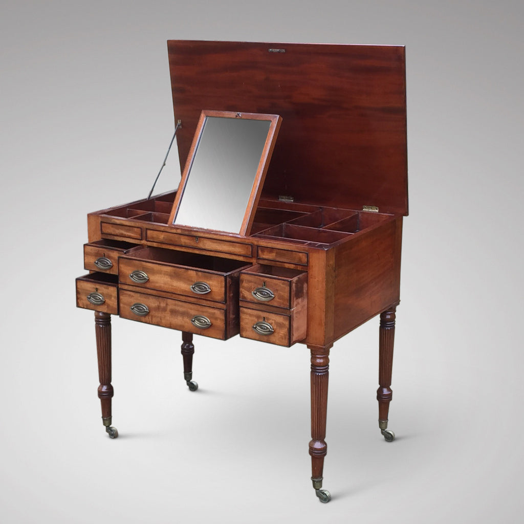 Regency Mahogany Dressing Chest - Main Inside View - 1