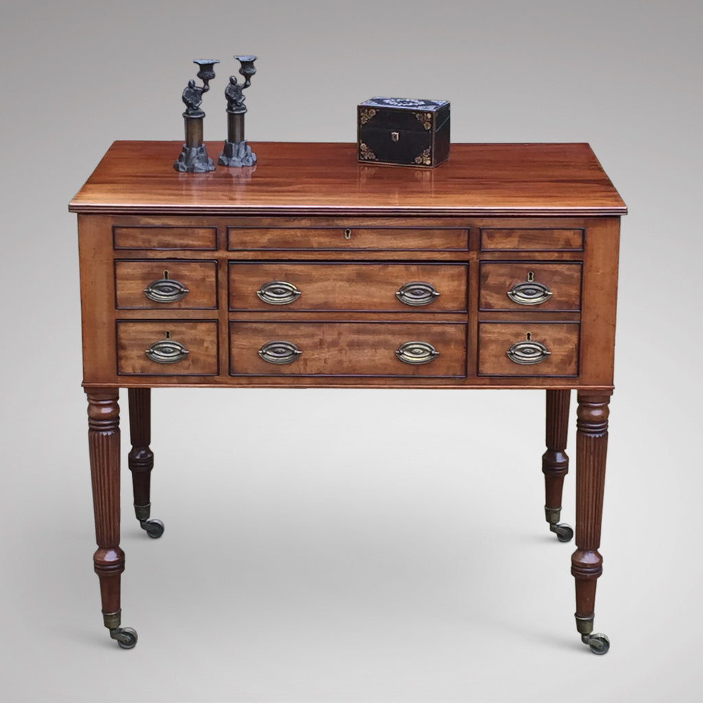 Regency Mahogany Dressing Chest - Front View - 5