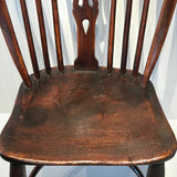 Pair of 19th Century Elm & Ash Windsor Chairs - Elm Seat View - 6