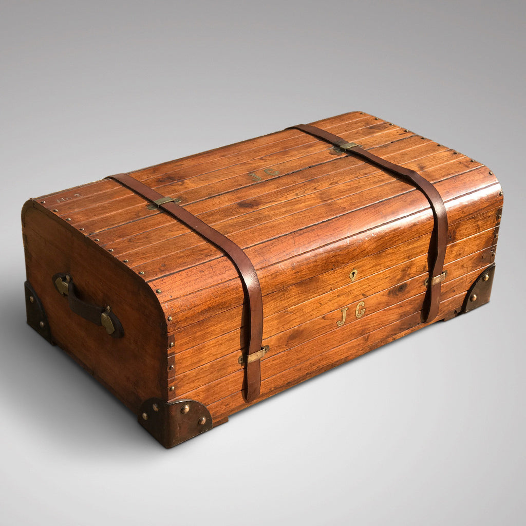 19th Century Teak Cabin Trunk/Coffee Table - Main View -1