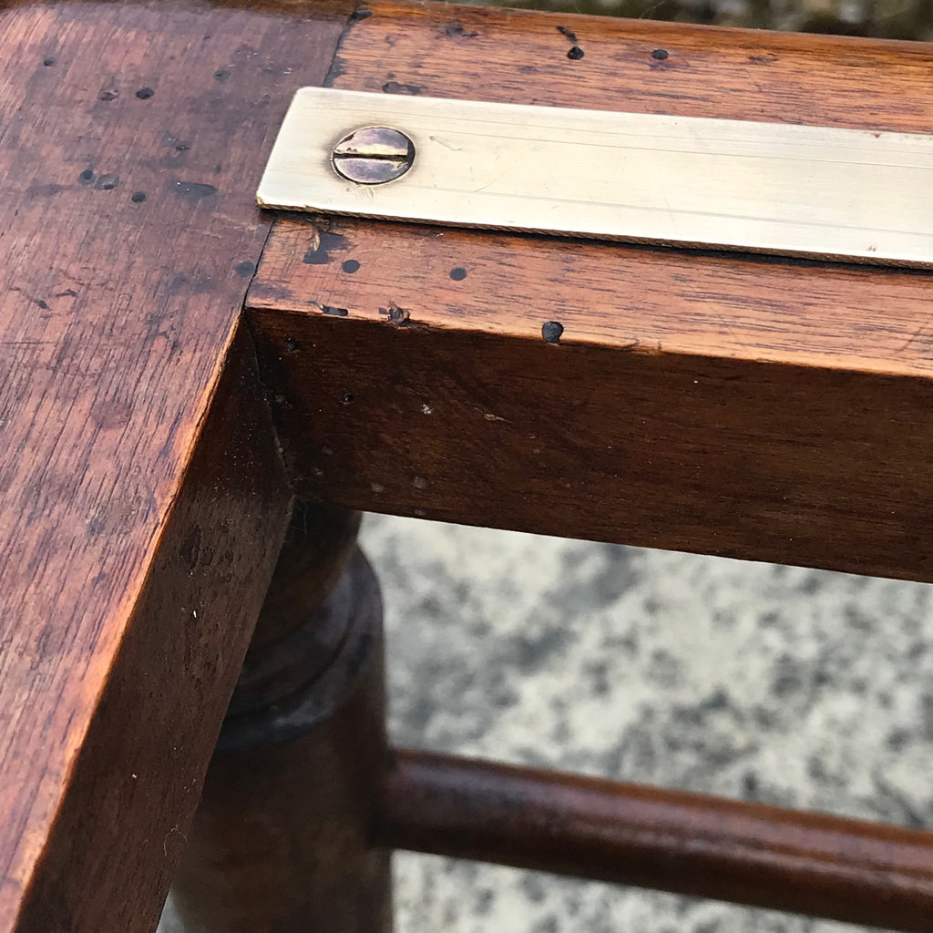 Early 20th Century Mahogany Luggage Rack - Detail View - 2