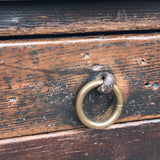 18th Century Welsh Oak Serving Table - Handle Detail View - 3