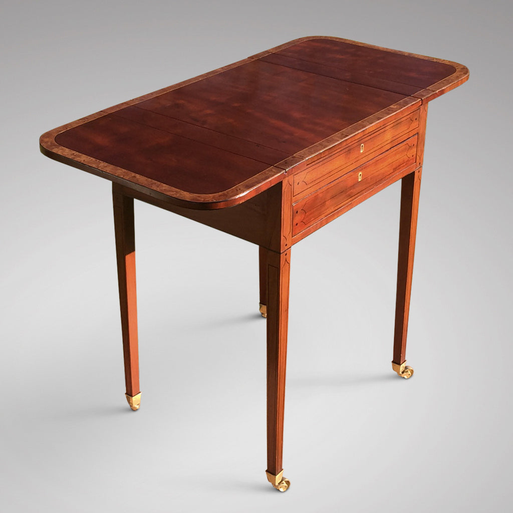 Regency Mahogany Games Table - Top View with Mahogany Top- 3