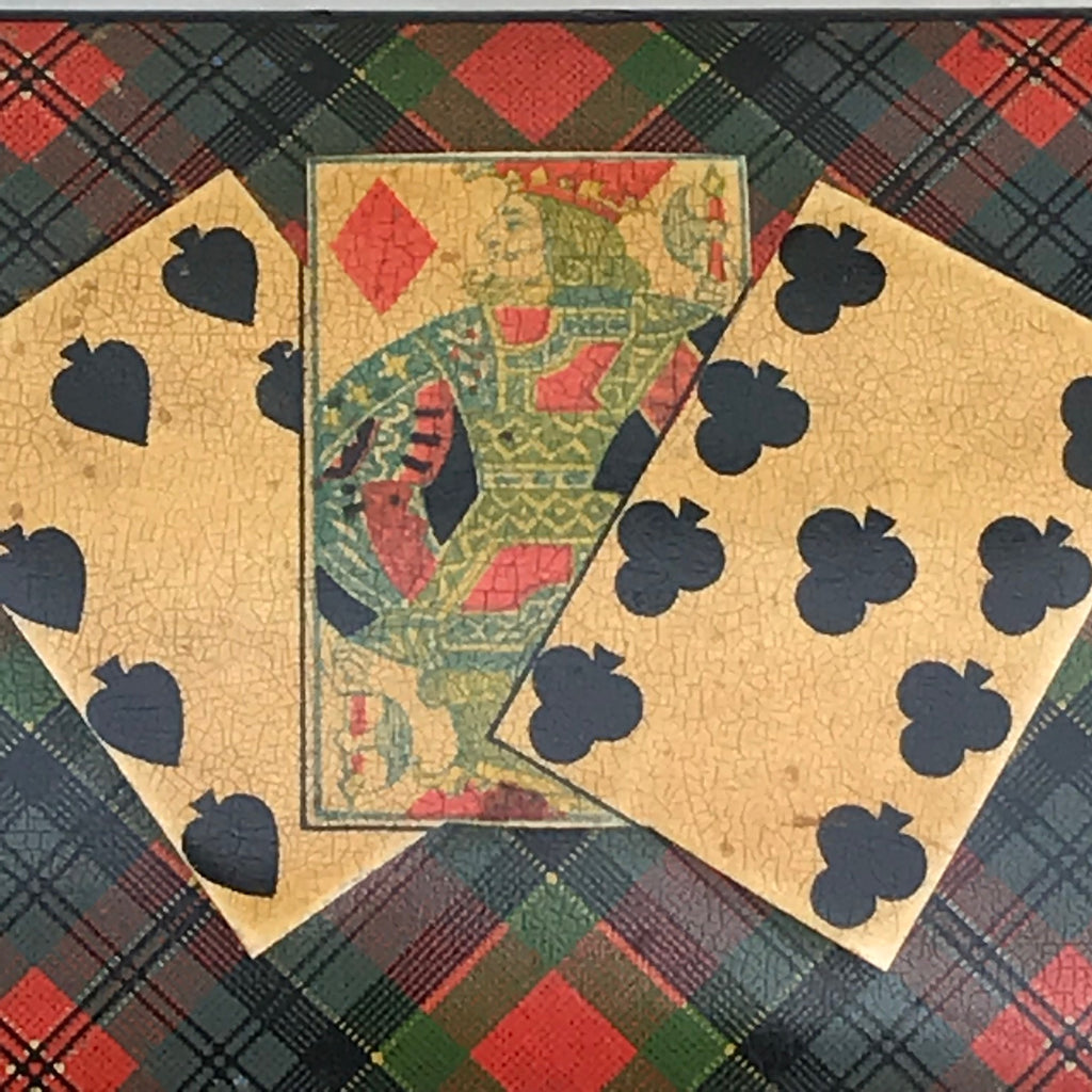 Mauchline Ware McPherson Tartan Ware Playing Card Box - Detail View -8