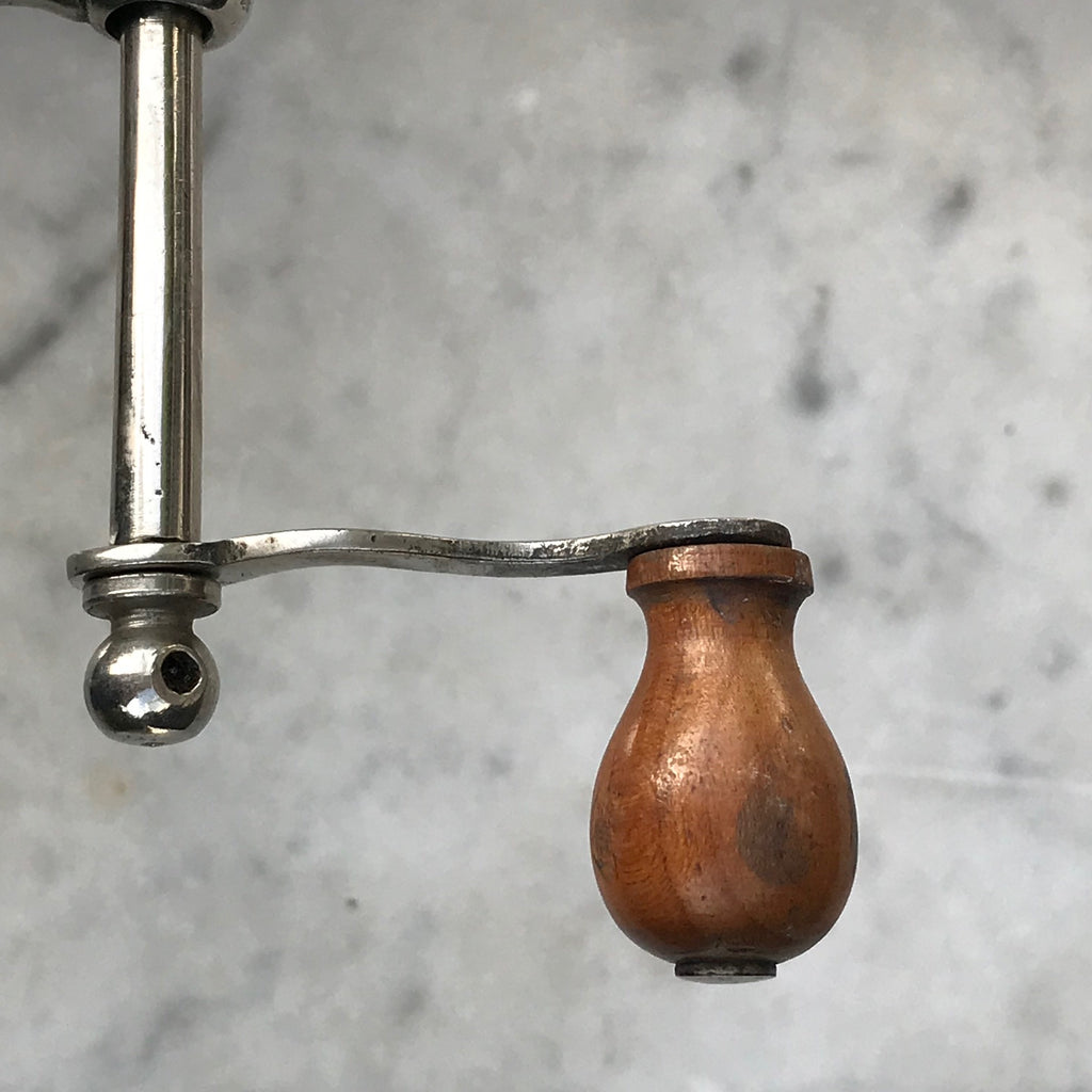 19th Century Silver Plated Wine/Port Cradle - Handle Detail View - 4