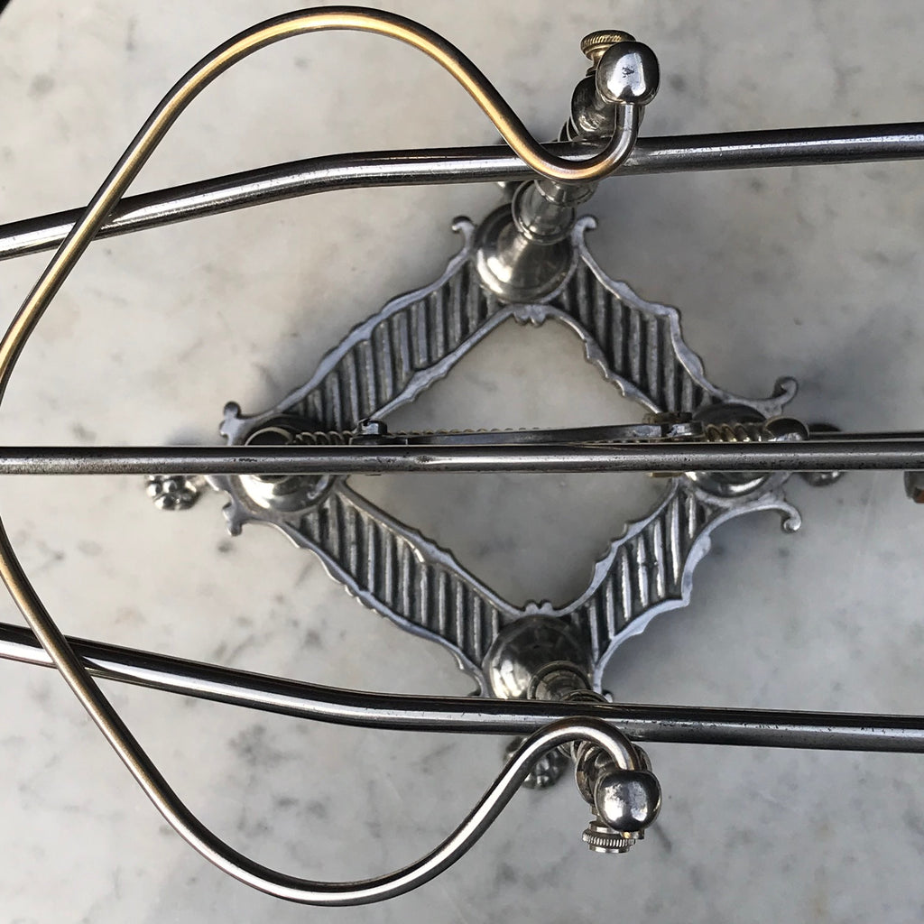 19th Century Silver Plated Wine/Port Cradle - Detail View - 8