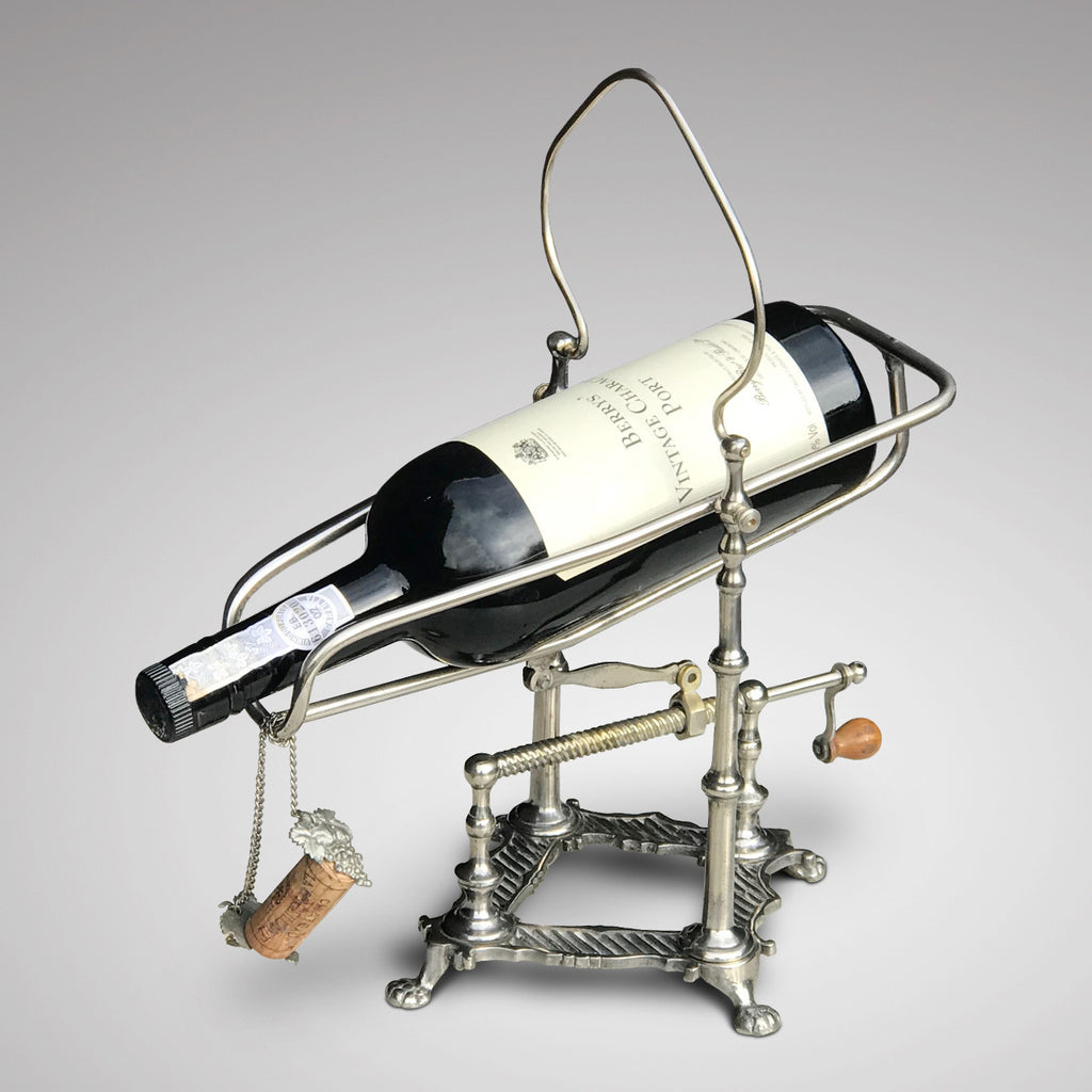 19th Century Silver Plated Wine/Port Cradle - Main View - 1