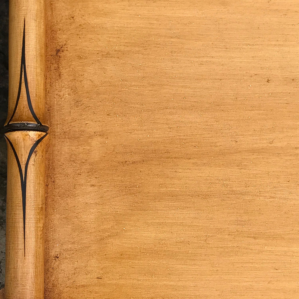 Regency Style Faux Bamboo Hall Bench - Detail View - 2