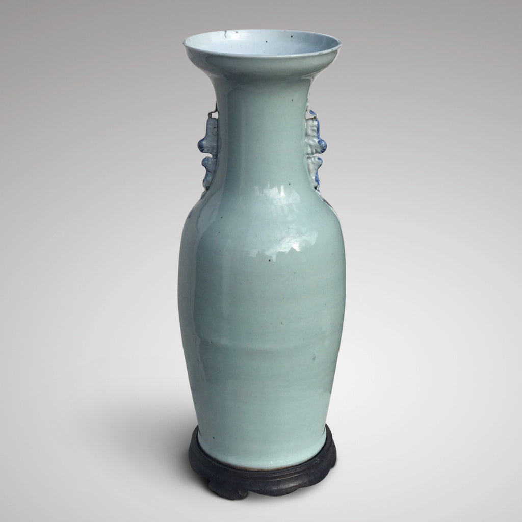 Enormous 19th Century Chinese Porcelain Blue & White Vase - Back View - 8