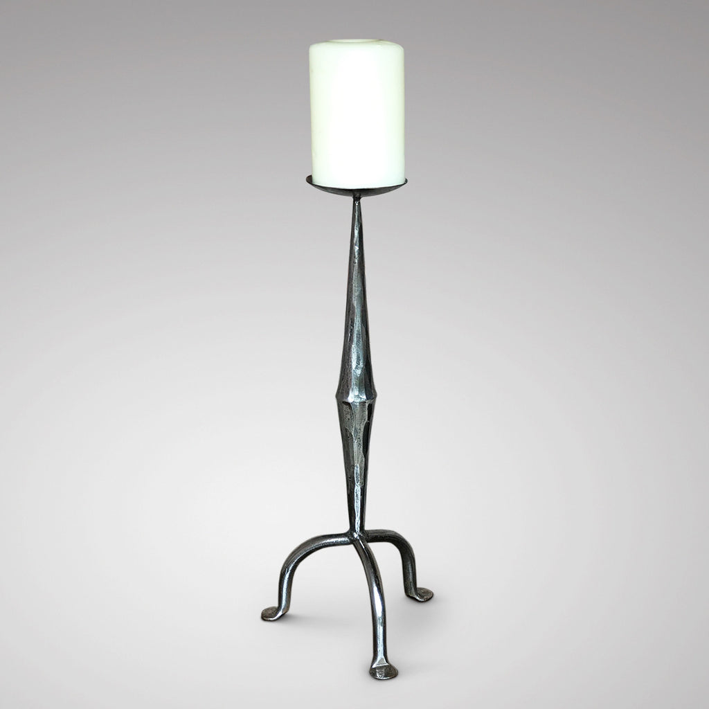 20th Century Polished steel Candle Sconce - Main View -1