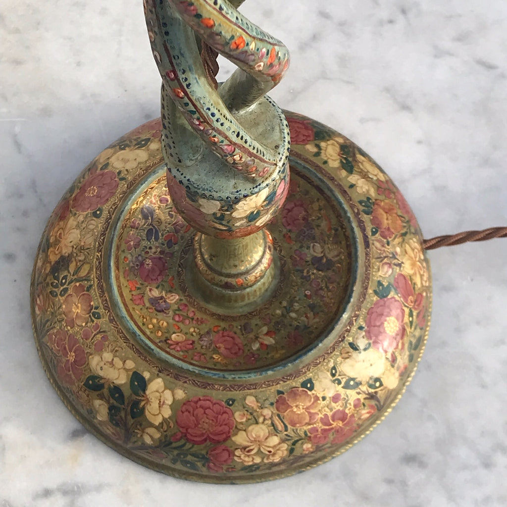 Fabulous Pair of Tall Kashmiri Table Lamps - Detail View - 4