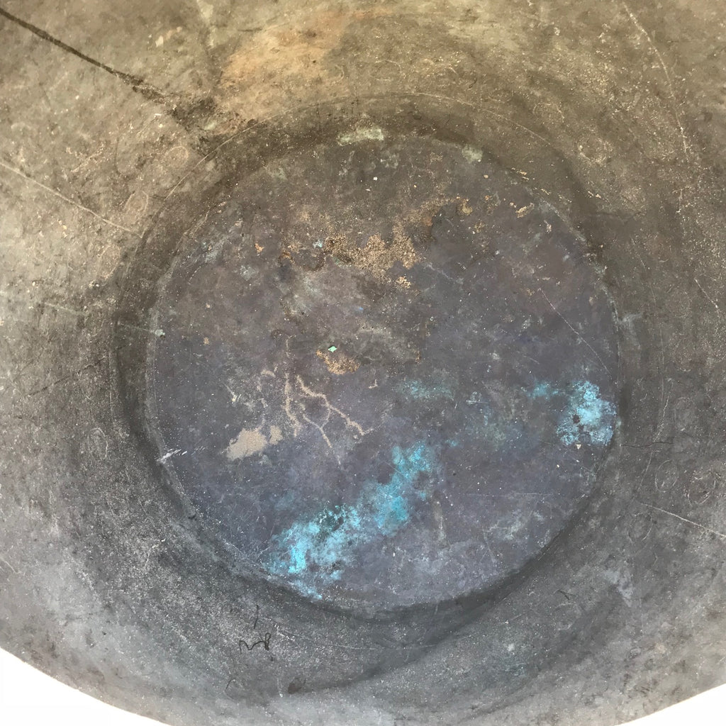 19th Century Copper Riveted & Seamed Log Bin - Inside Detail View - 5