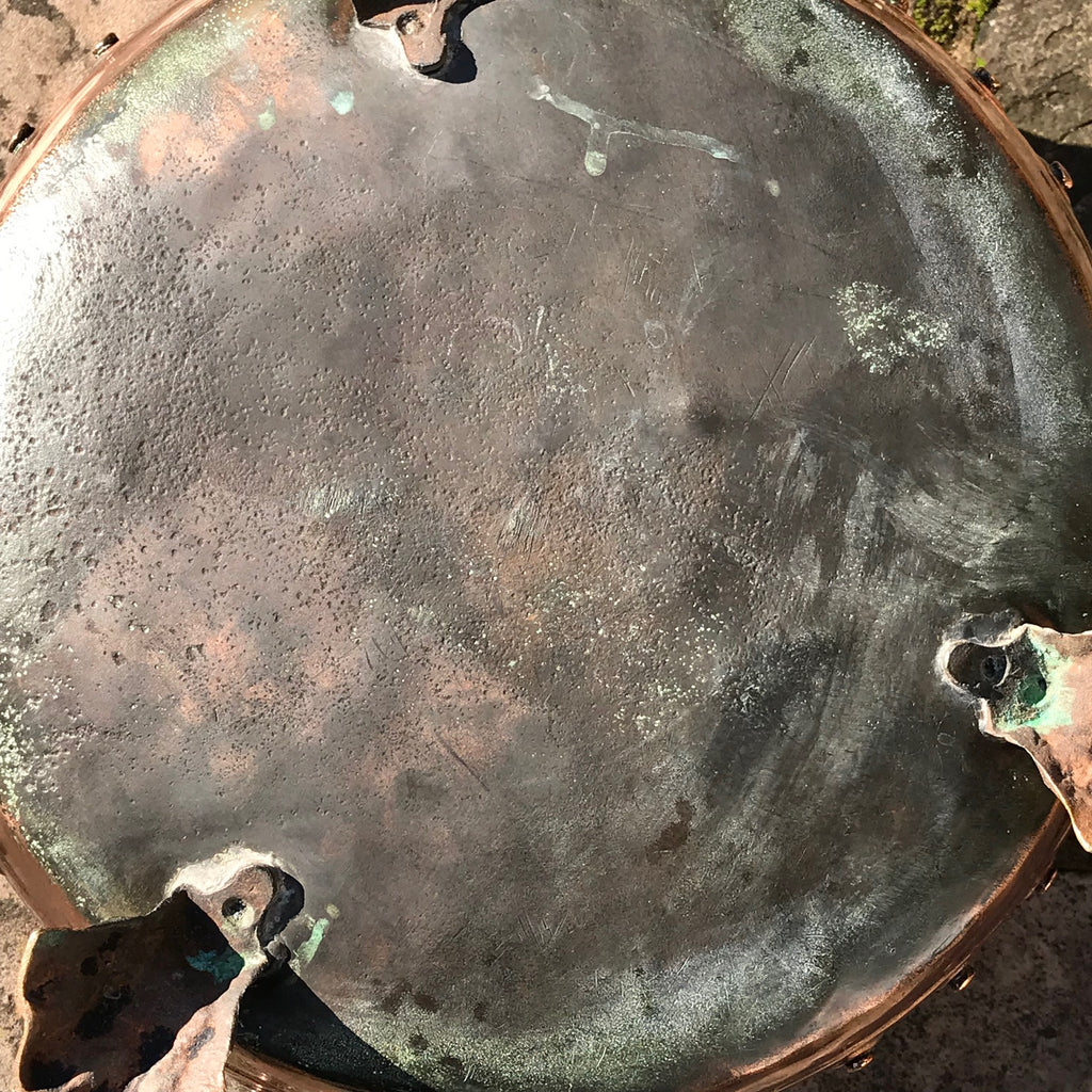 19th Century Copper Riveted & Seamed Log Bin - Underside View - 6