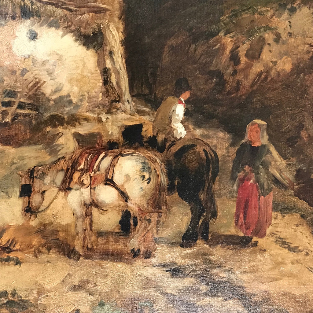 Large 19th Century Oil Painting by William Muller - Detail View - 2