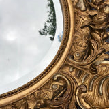 19th Century French Oval Giltwood Mirror - Detail View - 3