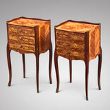 Pair of Louis V Style Kingwood Bedside Tables - Main View - 2