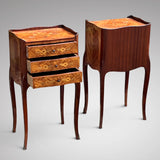 Pair of Louis V Style Kingwood Bedside Tables - Main View - 3