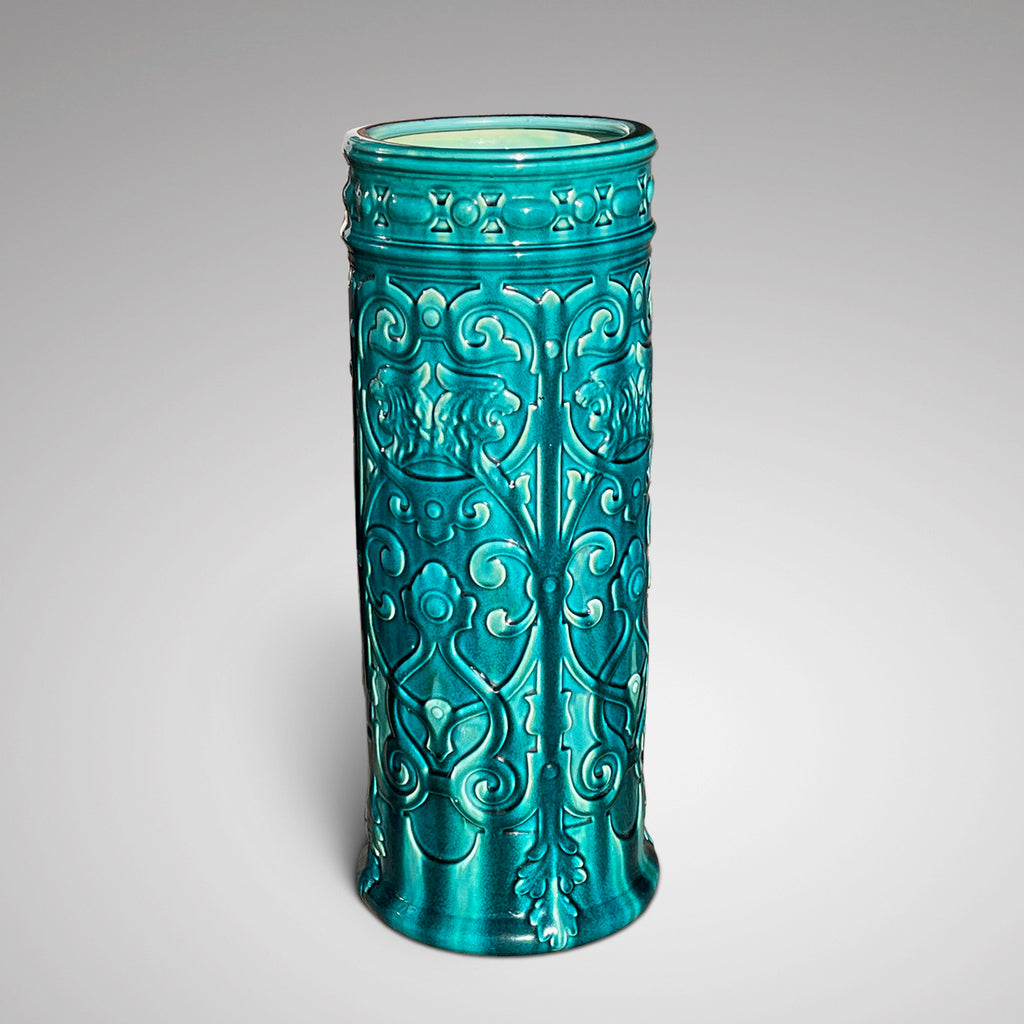 Art Nouveau Bretby Ceramic Sick/Umbrella Stand - Main View  - 1