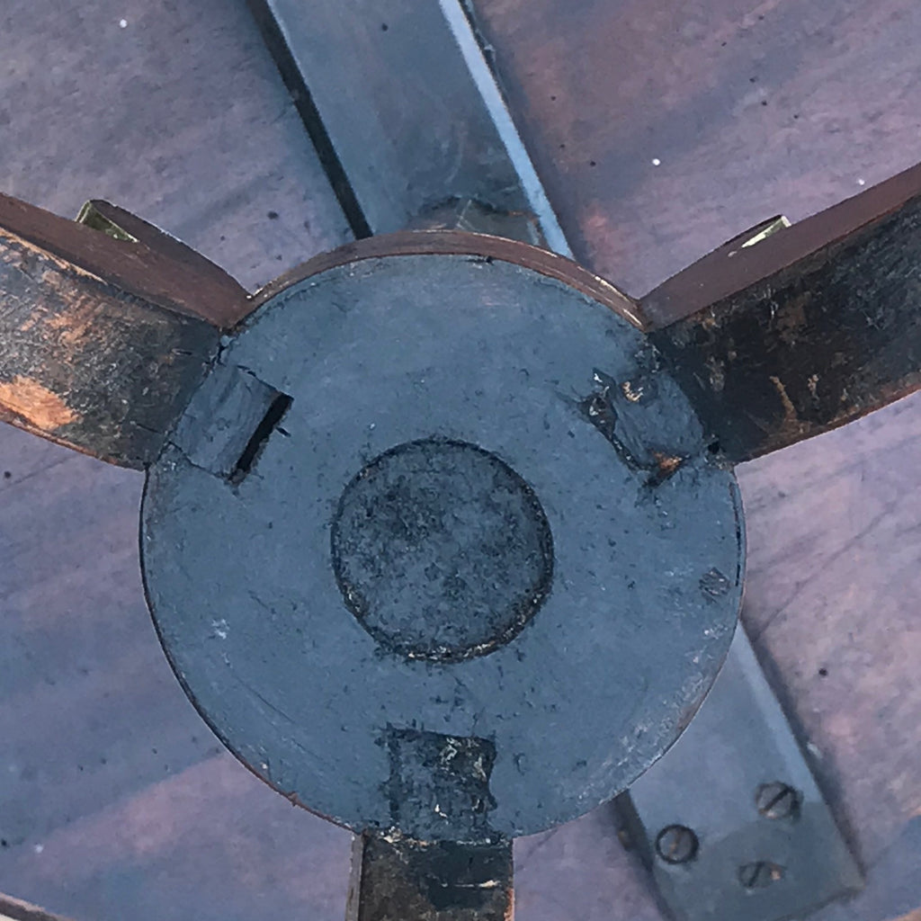 Regency Rosewood Octagonal Lamp/Wine Table - Underside View - 6