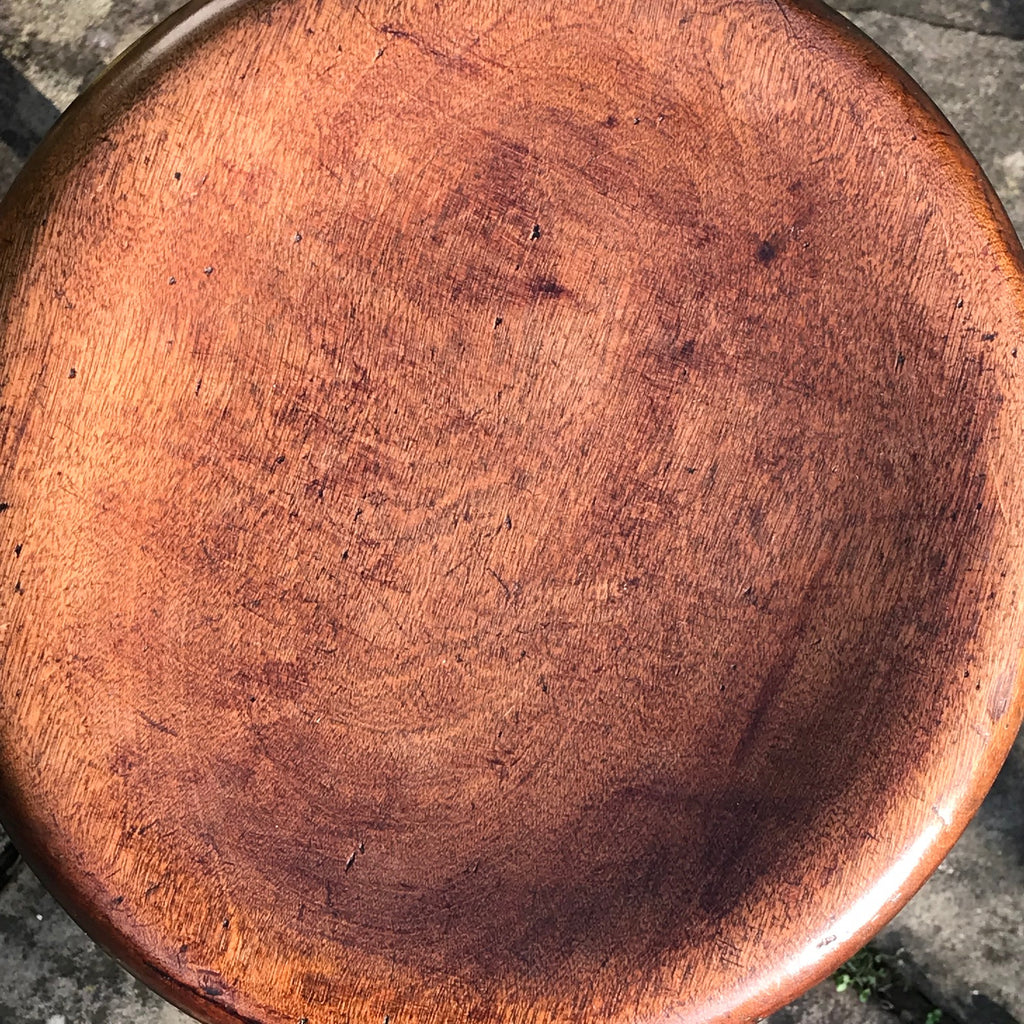 19th Century Lace Maker's Stool - Top View - 2