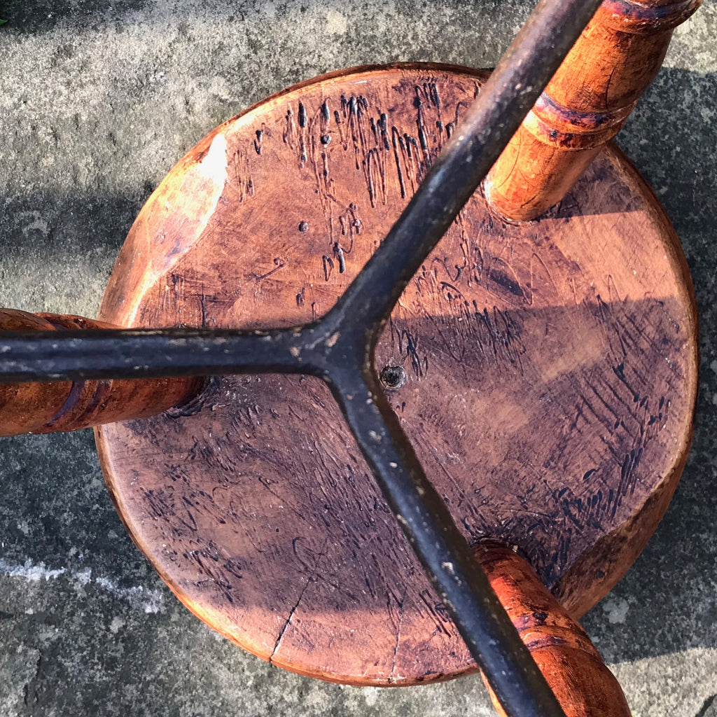 19th Century Lace Maker's Stool - Underside View - 4