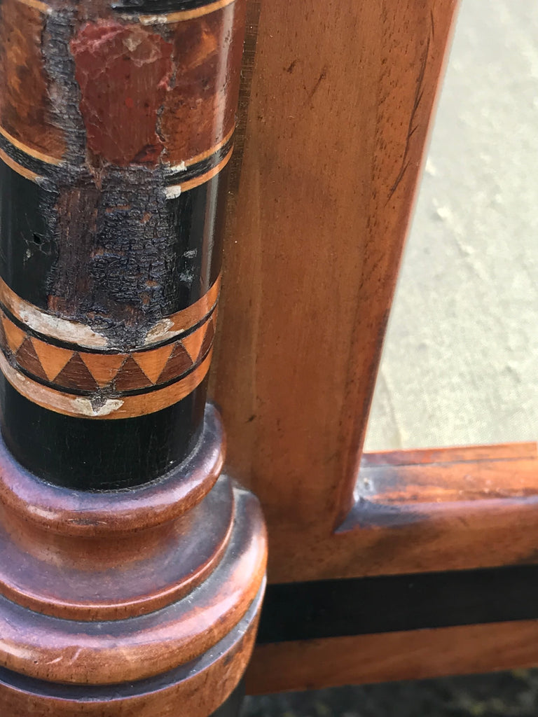 Aesthetic Movement Inlaid Two Tier Foot Stool - Detail View - 8