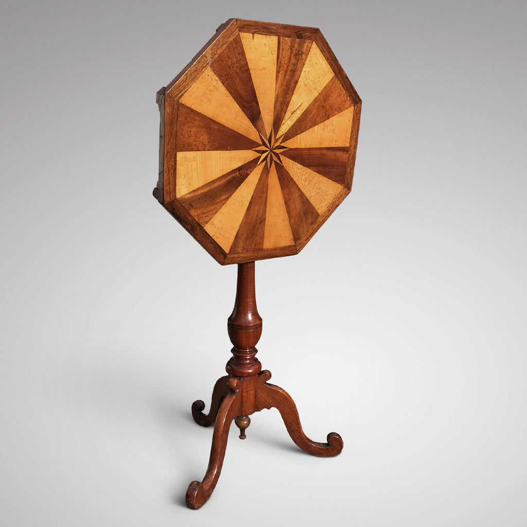 Victorian Octagonal Lamp Table - Main Tilted View - 2