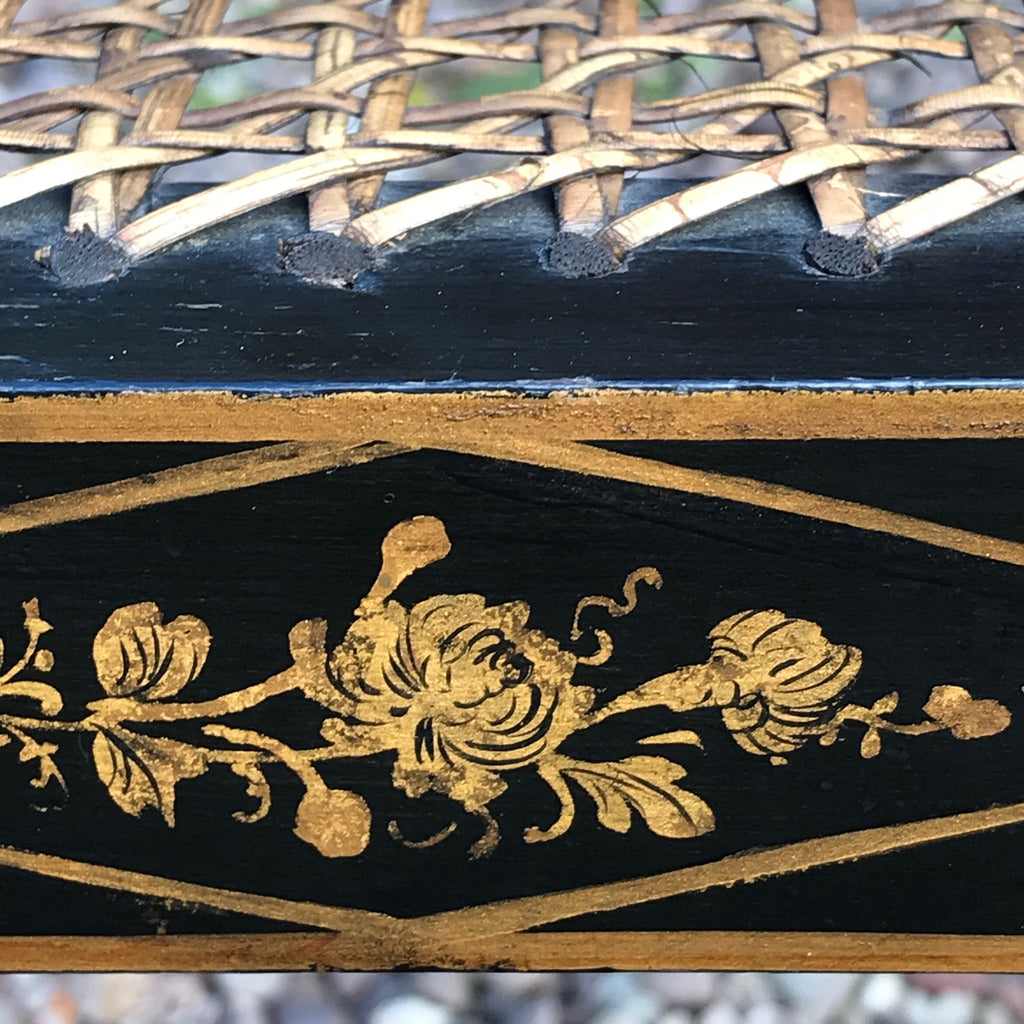 Set of 6 19th Century Japanned Armchairs in the Regency Style