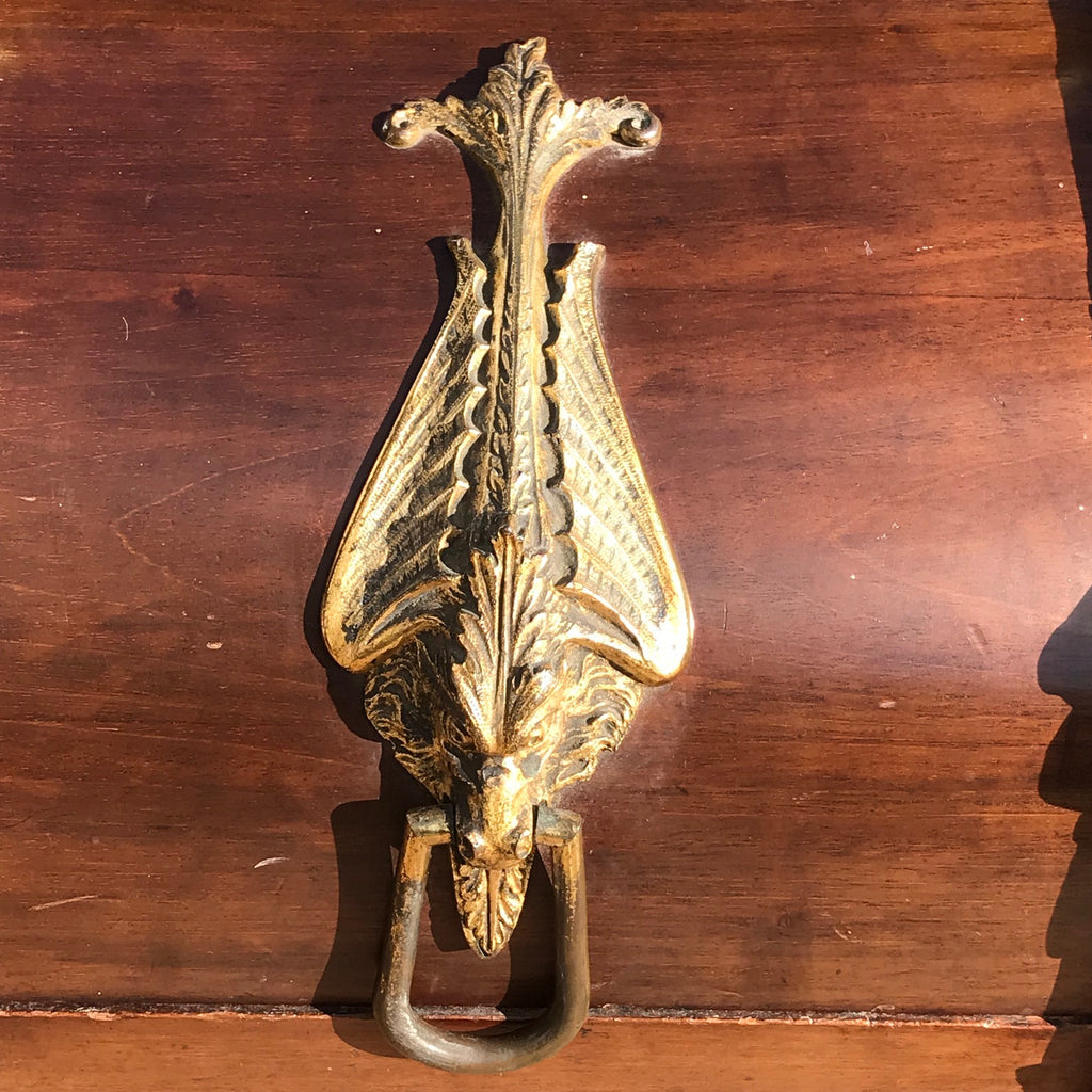 19th Century Mahogany Gilt Metal Mounted Coal Box - Detail View - 4