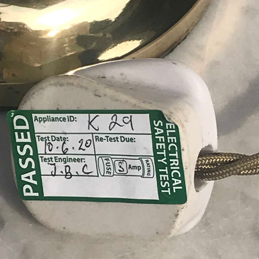 Early 20th Century Brass Desk Lamp - Detail View - 6