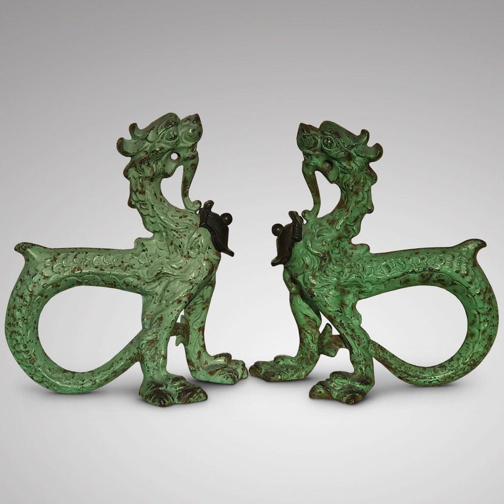 Pair of 19th Century Cast Iron Boot Scrapers - Main View - 1