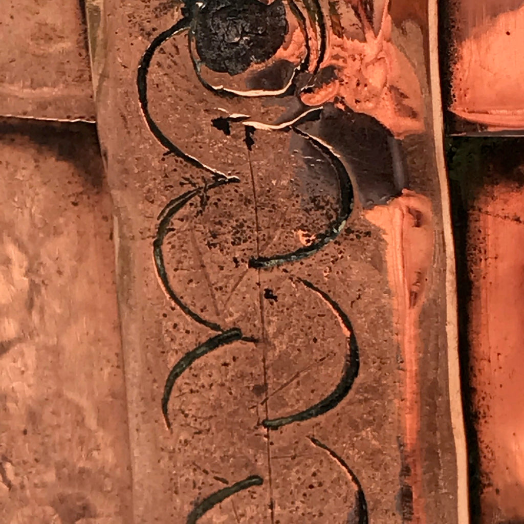 19th Century Twin Handled Copper Grain Measure - Detail View - 3